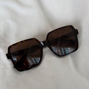 Bottega Veneta Brown Square Sunglasses